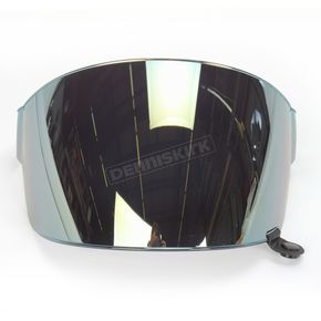 Iridium Gold Flat Shield with Black Tab for Bullitt Helmets