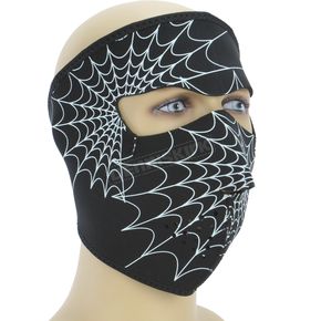 Glow in the Dark Spiderweb Full Face Mask
