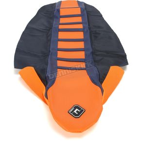 Dark Blue/Orange Pro Rib Seat Cover