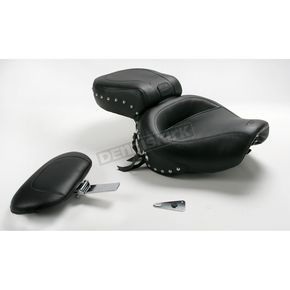 Studded Wide Touring Seat with Driver Backrest