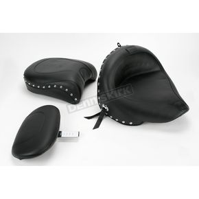 Studded Wide Touring Seat with Driver Backrest