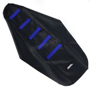 Black/Blue Ribbed Seat Cover 