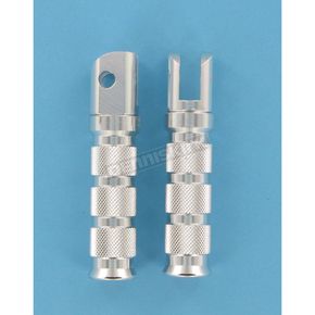 Silver Anodized Aluminum Rear Footpegs 