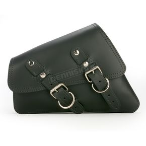 Black Left-Side Solo Leather Swingarm Saddlebag-697381