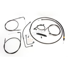 Midnight Series Standard Handlebar Cable/Brake Line Kit w/ABS For Use With 18