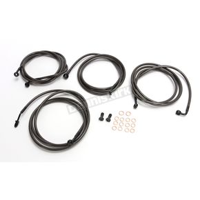 Midnight Black Standard Cable and Brake Line Kit For Use w/15