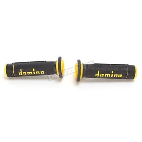 Black/Yellow ATV Domino Grips