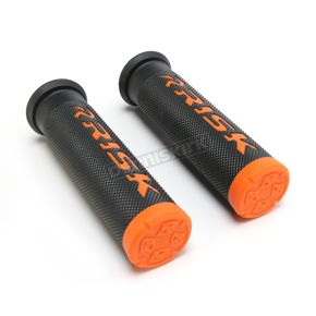 Black/Orange Fusion 2.0 ATV/MTB Grips w/Fusion Bonding System