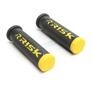 Black/Yellow Fusion 2.0 ATV/MTB Grips w/Fusion Bonding System