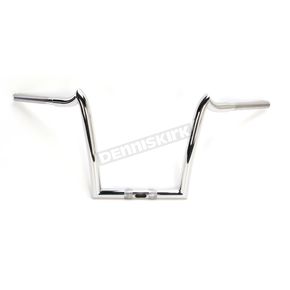 Polished 1 1/4 in. Stainless Steel Renegade 12 in. Rise Handlebar