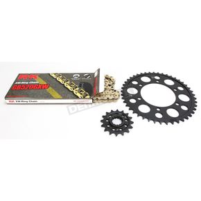Gold Yamaha GB520GXW Acceleration Chain with Steel Sprocket