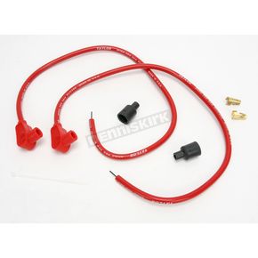 Red Universal 8mm Pro Wire Set w/90 Degree Boot
