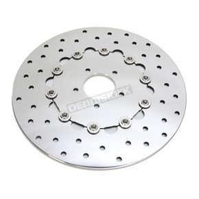 Front 11.8 in. Polished Stainless Steel Brake Rotor