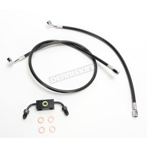 Black Vinyl Coated Replacement Brake Line Kit for Use w/15