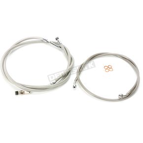 Braided Stainless Handlebar Cable Kit for Stock Handlebar