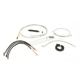 Braided Stainless Complete Handlebar Cable Kit for Ape Hangers 15