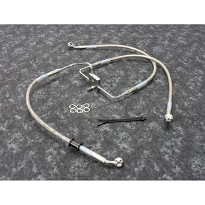 Stainless Steel Extended Length Front Brake Line Kit w/o ABS +2