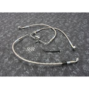 Stainless Steel Extended Length Front Brake Line Kit w/o ABS +6