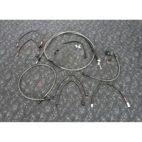 Carbon Fiber Braided Control Cable Kit for 12-14 in. Ape Hangers 