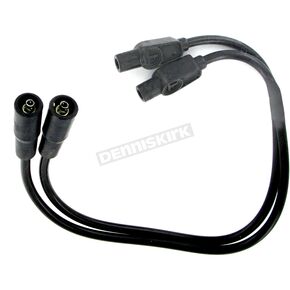8mm Pro Black Spark Plug Wires w/180 Degree Boot