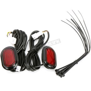 Black Plugz Antenna Grommet Light w/Red Lens