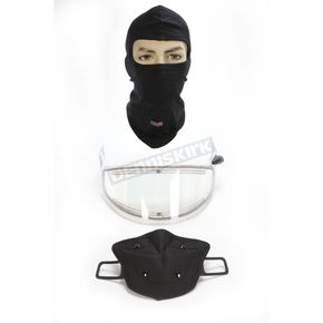 Clear Electric Lens Snow Shield Kit w/Balaclava for Strobe Helmets