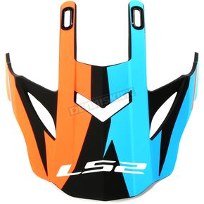 Matte Blue/Orange/Black Visor for Fast/Fast Mini Twoface Helmets