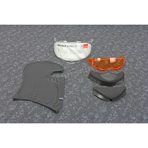 Clear Double Lens Snow Shield Kit w/Balaclava for Stream Helmets