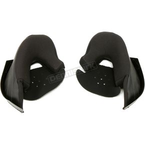 Black Cheek Pads for X-Small to X-Large Copter Helmets - 10mm