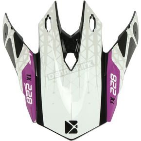 White/Black/Purple/Gray Visor for TX228 Race Helmets
