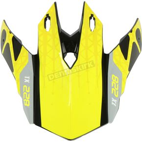 Yellow/Black/Gray Visor for TX228 Race Helmets
