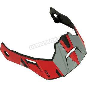  Matte Red/Black Visor for Razor-X Slant Helmets