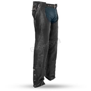 Black Patriot Thermal Leather Chaps