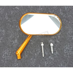 Gold Anodized Forged Oval Right Mirror