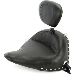 Wide Studded Solo Seat With Driver Backrest