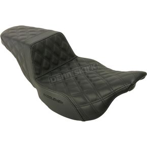 Extended Reach Black Lattice Stitched Step Up Seat
