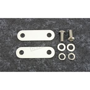 Polished Stainless 76mm Footpeg Mount Brackets