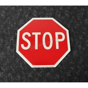 Red Plastic Reflective Stop Sign