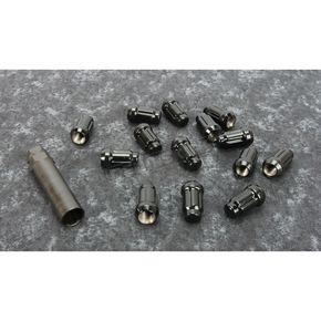 Black 12mm x 1.25  Splined Lug Nuts