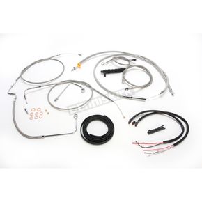 Complete Braided Stainless Cable/Brake Line Kit w/ABS For Use w/12