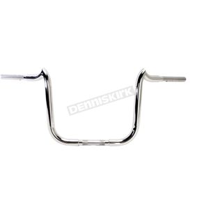 Polished 1 1/4 in. Stainless Steel Double Trouble 12 in. Rise Handlebar