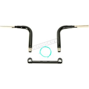High Gloss Black 1 1/2 in. Pioneer 10 in. Rise Handlebar w/1 in. Clamping Area