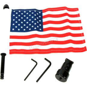 Extended Style Luggage Rack 5/8  in. Flag Mount w/6x9 in. Flag