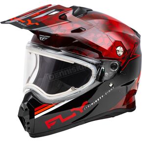 Red/Black Cold Weather Trekker Kryptek Conceal Helmet W/Electric Shield
