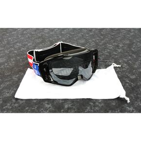 White/Red/Blue Vue Unity LE Goggles w/Smoke Lens