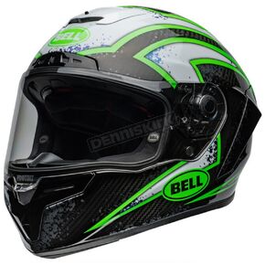 Gloss Black/Kryptonite Race Star DLX Flex Xenon Helmet