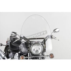 22 in. SS-30 Classic Windshield w/Chrome Quick Release Hardware