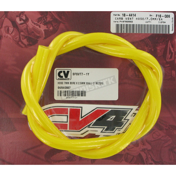 Yellow 7.0mm I.D. Vent Tubing