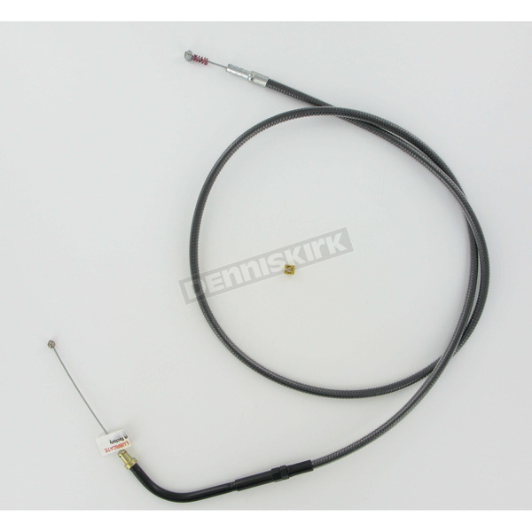 37 7/8 in. Black Pearl Braided Idle Cable w/ 70 Degree Elbow