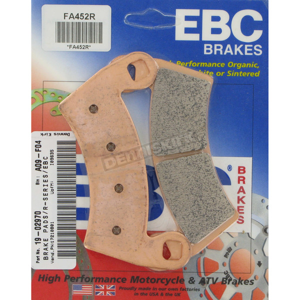 EBC R Series Long Life Sintered Brake Pads FA372R 17-19 Polaris RZR 170 4x2 